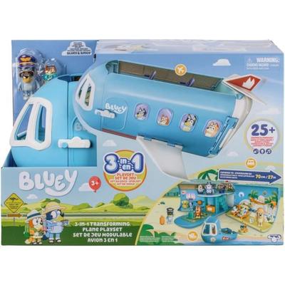 Avião da Bluey - BLUEY - Conjunto de brincar transformável com figuras e acessórios