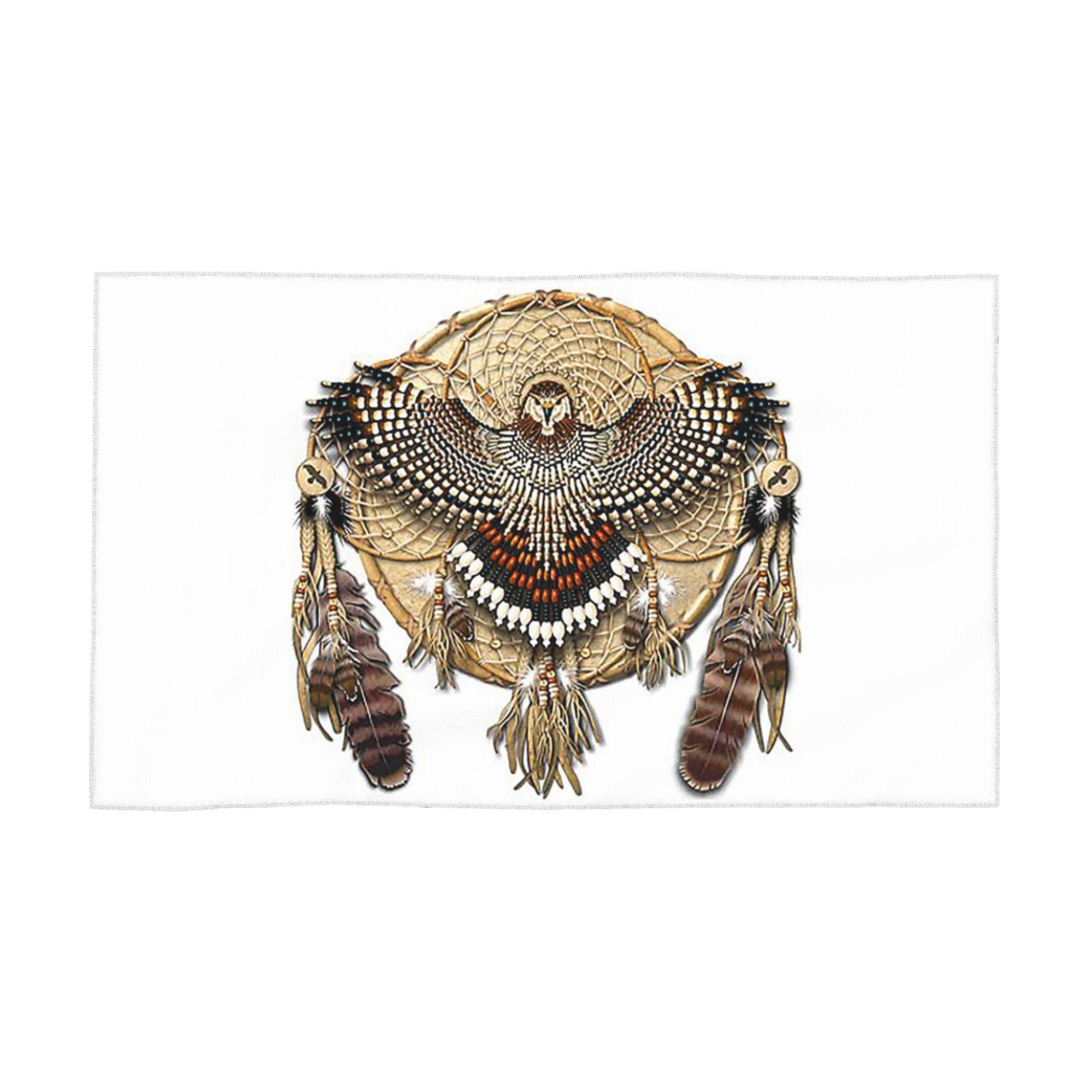 

Red-Tail Hawk Dreamcatcher Mandala Soft Face Towel Quick Dry Pool Bath Cotton Towels Absorbent Quick W40*H60(CM)