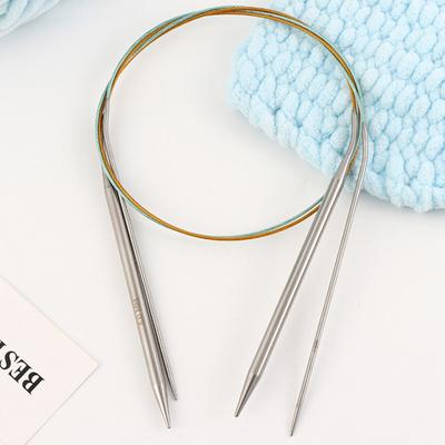 Pletacie ihlice s elastickým lankom Kruhová ihlica s MM US veľkosťami Okrúhle ihlice z nehrdzavejúcej ocele na DIY pletenie Ručne robené projekty