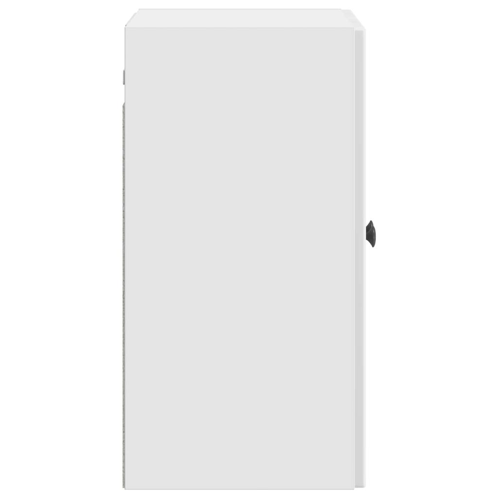 Wall Mounted Cabinet High Gloss White 59 x 31 x 60 cm Particleboard