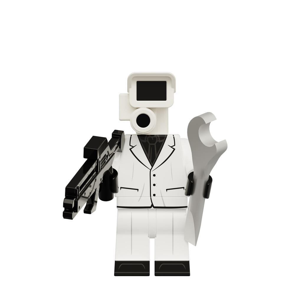 War Skibidi Toilet God Surveillance Expert Building Blocks Diy Figure Toy Gift