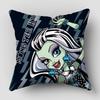 Monster High Pillow Cover Bedroom Home Office Decorative Pillowcase Square Zipper Pillow Cases Satin Fabric 10.16WJY