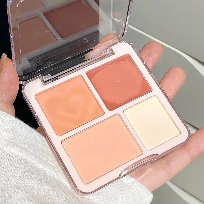 Atmosphere Four-color Blush Disc High Gloss Matte Shrinkage Expansion Color Brightening Surface Three-dimensional Capacity Repair