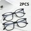 2Pcs Spectacle Transparent Eyewear Eyeglass Optical Computer Glasses For Office Screen Use Daily Wear Myopia Glasses