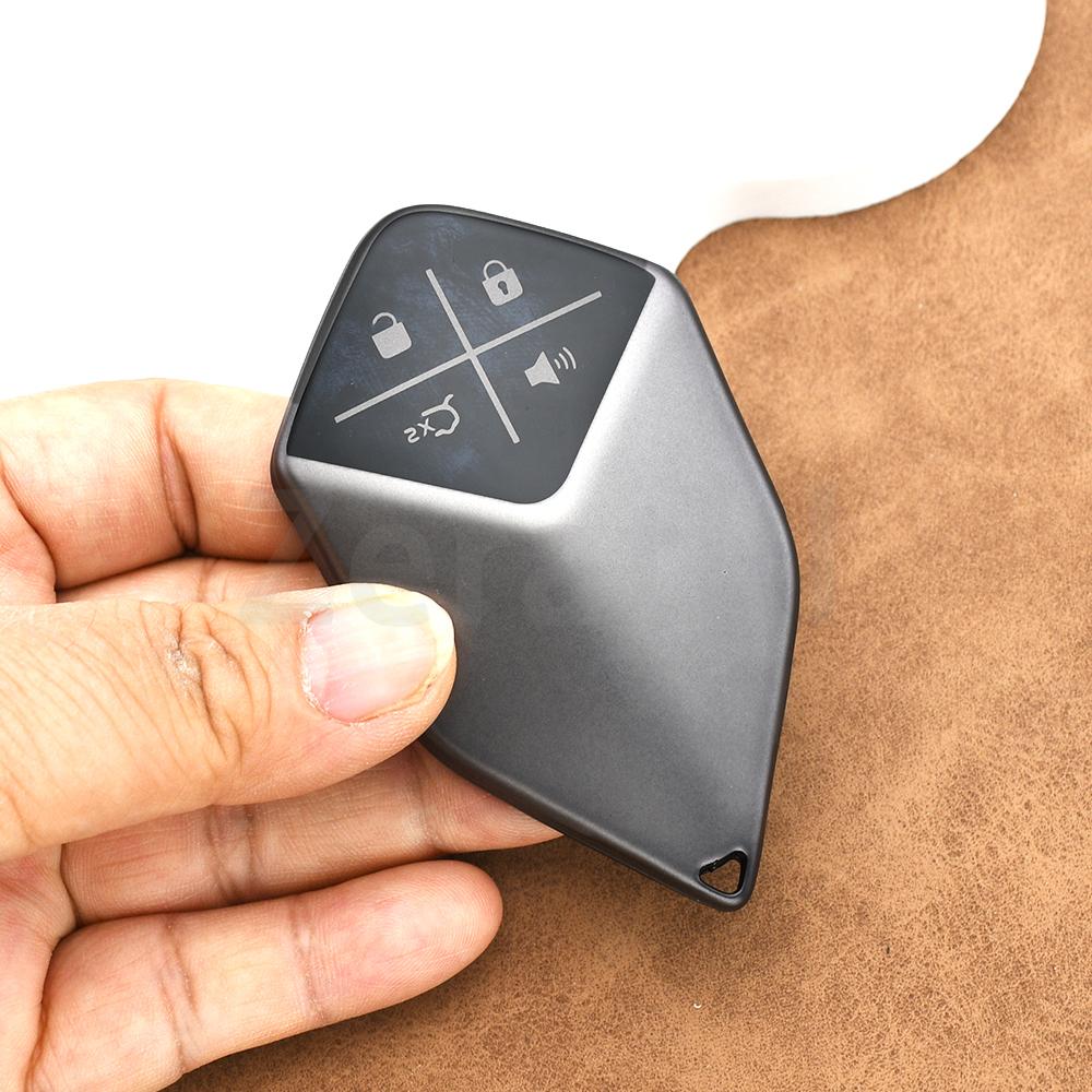 4 Buttons Auto Gun Grey Tpu Car Key Case Cover Shell Fob Accessories Keyless For Changan Deepal S7 Accessories