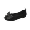 Womens 2025 new modelDress simple Casual Shoes Bow Leopard Shallow Mouth Non slip women's shoes Soft Leather fashion Flat