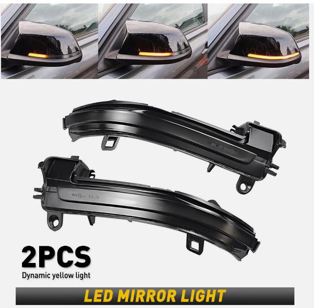 2 szt. Przyciemniana lampa kierunkowskazu LED do lusterka bocznego dla BMW Seria 4 3 2 1 F30 F35 F80 Akcesoria samochodowe Części zamienne