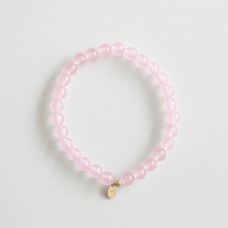 modernlike 14k gold pink amethyst gemstone bracelet 6mm
