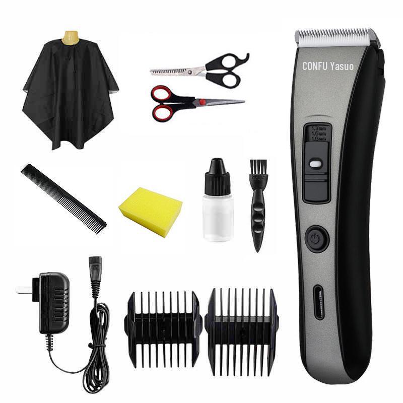 Kangfu T109 Silent Rechargeable Hair Clipper for Adults & Babies - Electric Razor for Home & Salon Use.