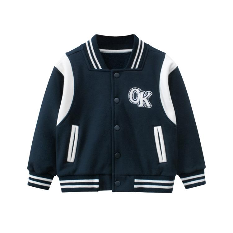 Brand Children's Baseball Uniform Boy's Casual Jacket Student Fashion Top High Quality