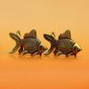 Goldfish Figurines Retro Brass Lucky Animal Statue Ornament Home Decor Desk Decoration Creative Crafts Cute Gifts