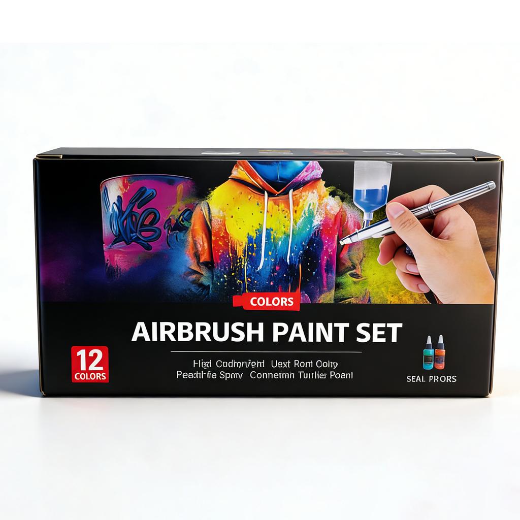 12/28-color Fine-tip Airbrush Acrylic Paint Set Water-based Model Paint for DIY Hand-painting Spraying and Inking
