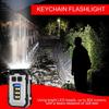 Keychain Flashlight 8 Modes Small Flashlights LED LED Keychain Light Keyring Flashlight Mini LED Flashlight Keychain 800Lumens