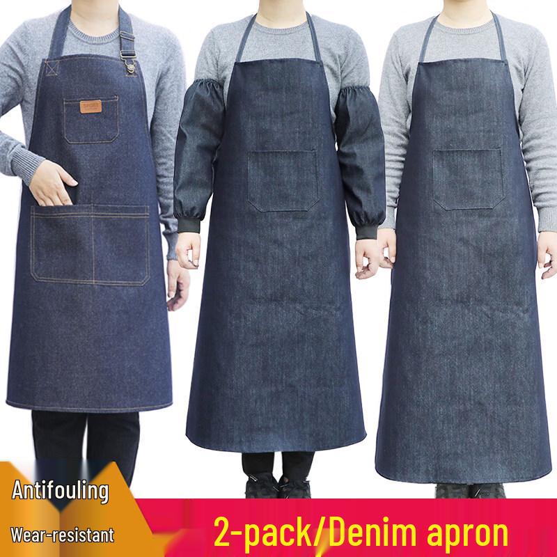 Heavy-Duty Denim Canvas Work Apron