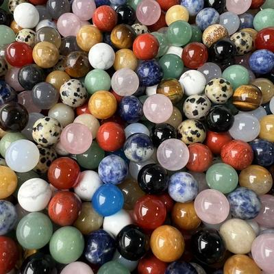 1189-12MM Perla di Pietra di Cristallo Naturale Rotonda, Senza Foro, Mini Pallina Piccola per Gioielli e Artigianato Fai-da-te