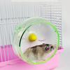 1Pc Hamster Running Disc Toy Transparent Small Pet Rotatory Jogging Wheel Sport Running Silent Wheel Toys Hamster Cage Supplies