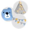 Nukido Children's Teepee Tent With Lights - Gray