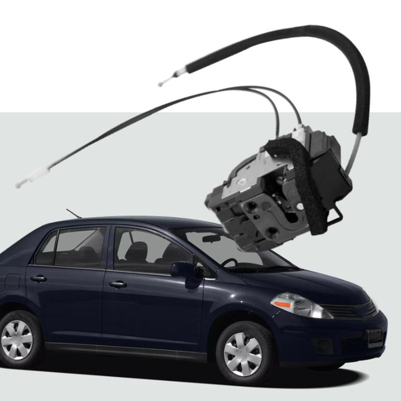 Door Lock Actuator W/Cables Front Rear Left Right for Nissan Versa Sedan 2007 2008 2009 2010 80501-EL000 82501-EL00A