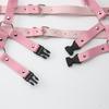 Gothic Punk Pink Strap Pu Leather Girdle Chest Strap Suspender Body Strap