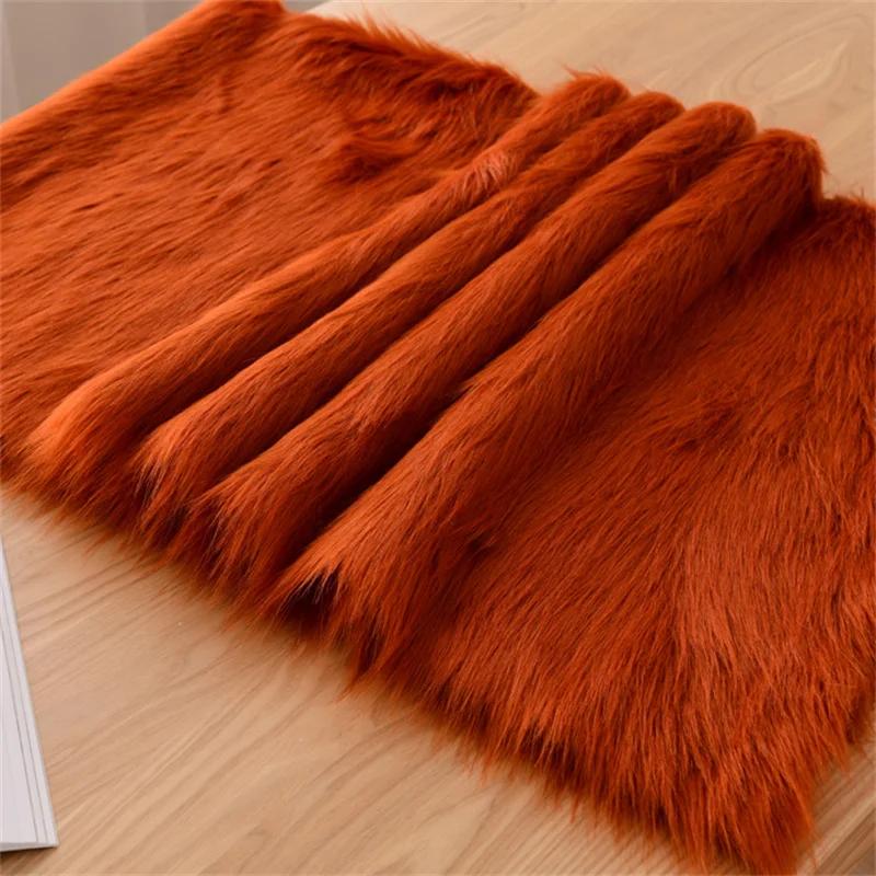 5cm Plush Thickened Fur Fabric By The Meter Coats Bags Clothes Sewing High-grade Imitation Fox Cloth Decorative Winter Plain Diy