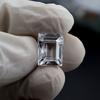 CERTIFIED White Sapphire 9.95 Ct Natural Loose Gemstone Ring Size Emerald Cut