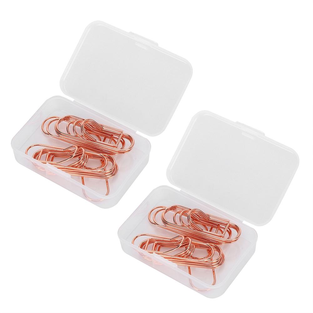 

24Pcs Clip Pen Holder Notebook Journals Simple Metal Bill Holder Stainless Clip Office Supply