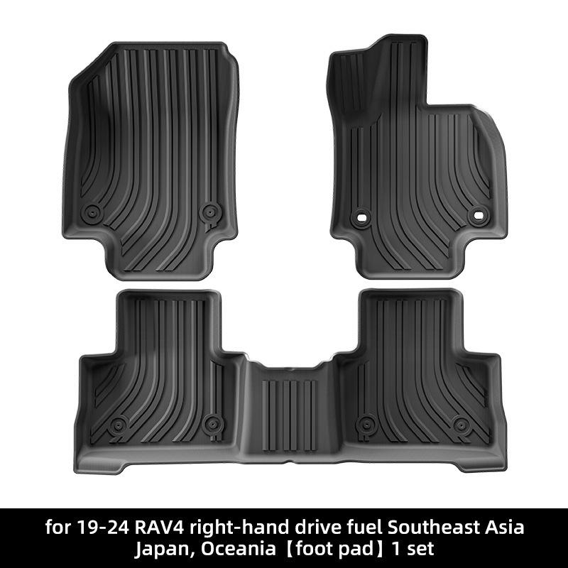 19-24 Toyota RAV4 Högerstyrd TPE Golvmattor - Anpassad Passform