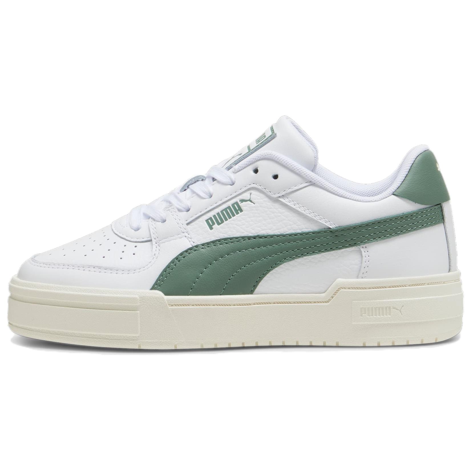 

New PUMA Ca Pro Low Top Skateboard Shoes Unisex White Green 380190-40 35.5