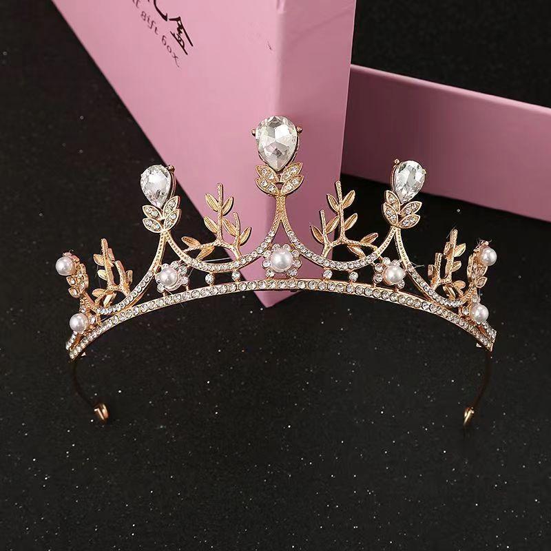 Black Baroque Crown Tiara Bride Eighteen Female Bar Mitzvah Birthday Princess Crown