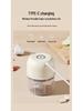 Wireless Mini Garlic Chopper & Peeler: Multifunctional Food Processor for Kitchen & Baby Food.
