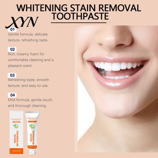 Mints Flavor Toothpaste 100G Stain Removal Teeth Whitening Toothpaste, Gentle Cleansing for Enamel Safe Daily Cleaning Paste Men Women, Fresh
