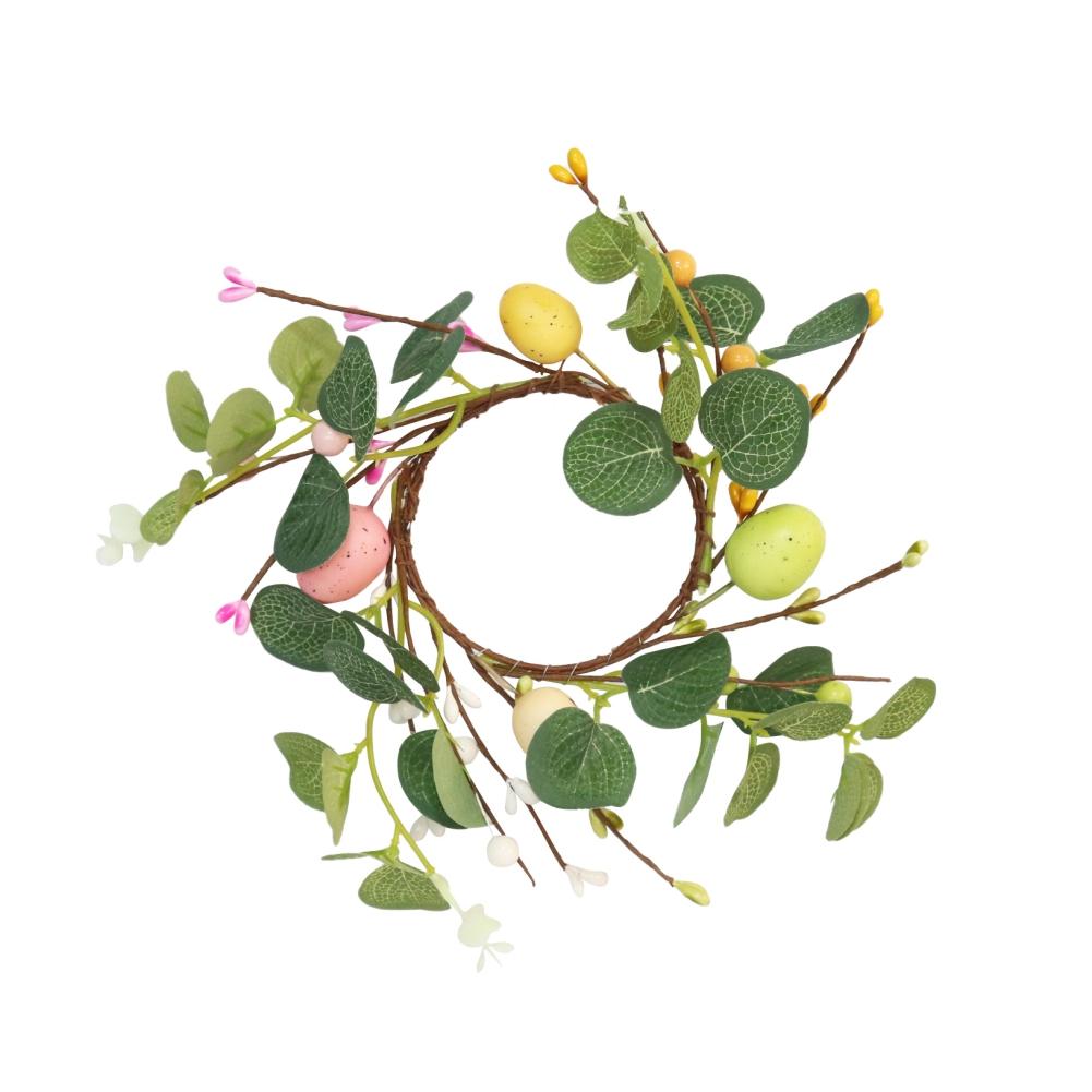 

Счастливое пасхальное яйцо, гирлянда, искусственный пасхальный венок, домашнее украшение для садовой двери, стены, кольцо со свечой, украшение для обеденного стола