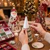 Kit Albero di Natale con Perline Fai da Te Stella Educativa Decorazione da Tavolo Albero di Natale in Schiuma Conica Fatto a Mano Decorazione per Festa di Natale Regalo