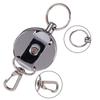 Rope Badge Reel Anti-lost Elastic Keychain Burglar Trinket ID Card Holder Safety Key Buckle