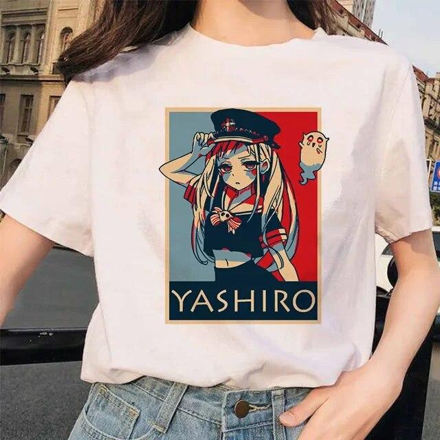 Toilet-Bound Hanako-kun Print T-Shirts Damen Harajuku Ullzang Mode T-Shirt 90er Grafik Lustiges Unisex T-Shirt Sommer Top Tee FeUnisex