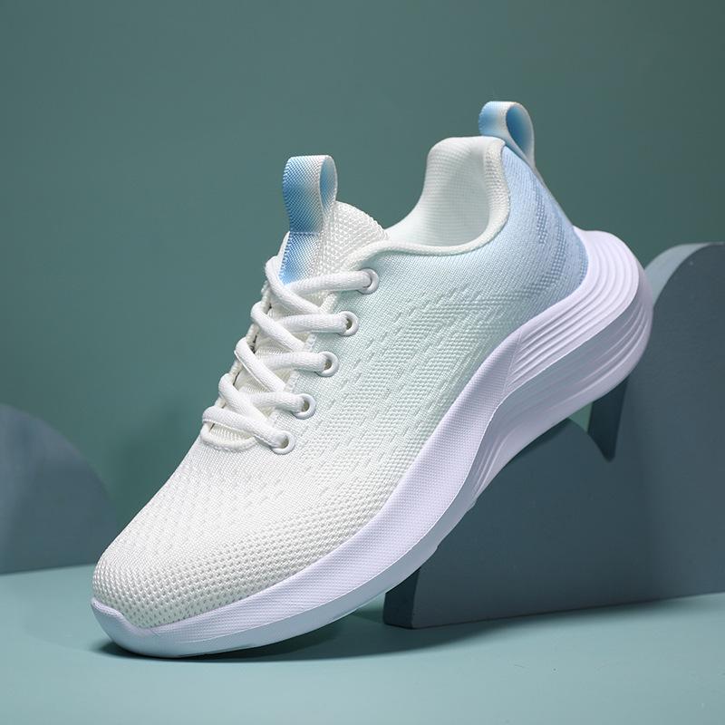 Sports Women's Shoes 2025 Spring and Summer New Breathable Fly-woven Mesh Fashion Casual Running Shoes Women's Non-slip and Wear-resistant Walking 