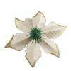 Artificial Fabric Flower Glitter Wedding Party Decor Christmas  Tree Decoration