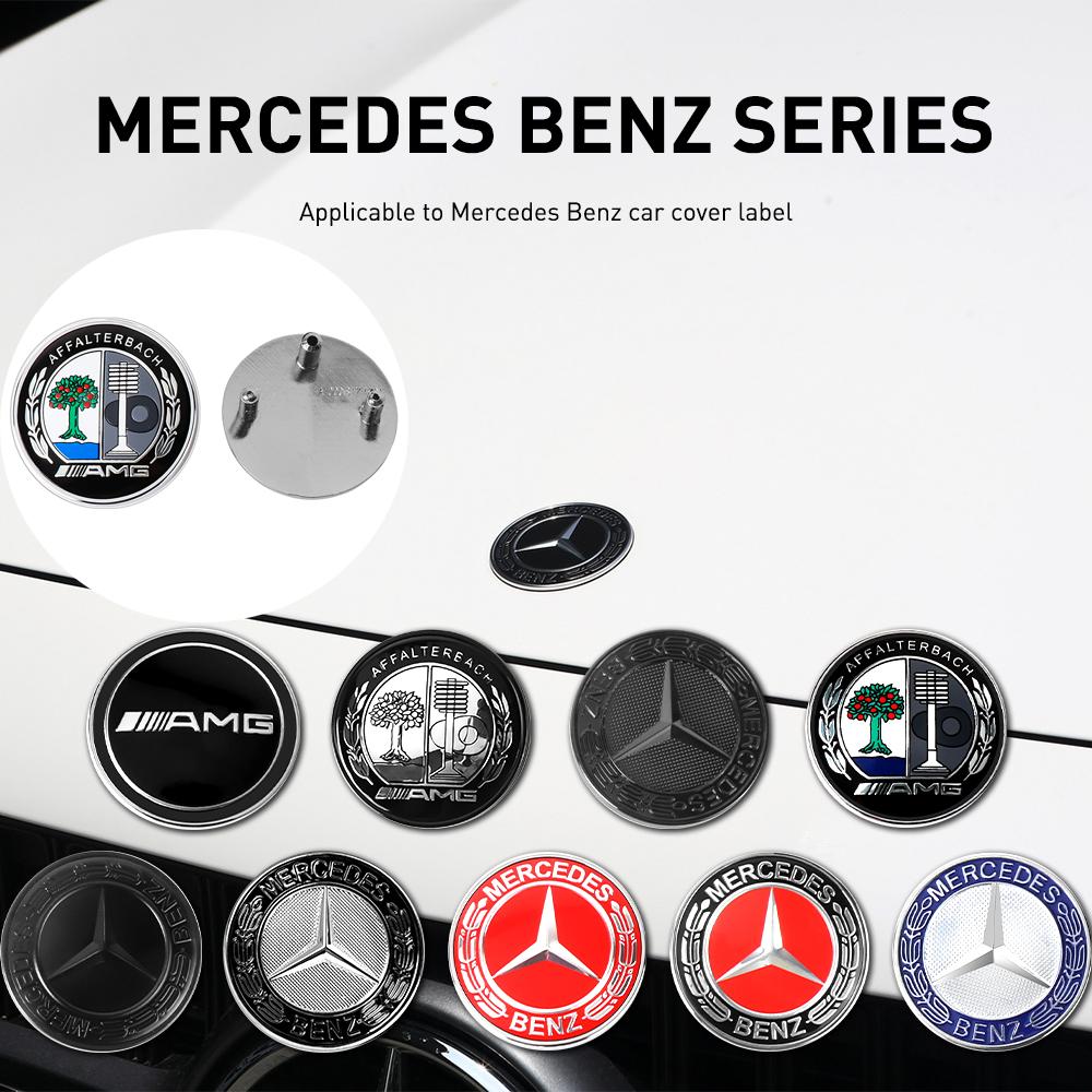 1ks Plochý emblém kapoty auta ABS Přední znak Logo Samolepka Pro Mercedes Benz AMG W212 W213 W205 W177 W247 W176 CLS CLA CLK CLG GLS