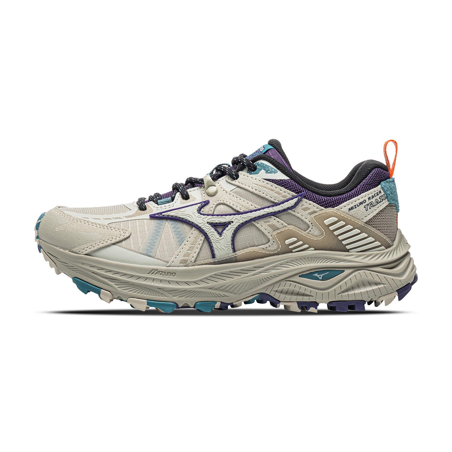Chaussures de Trail Running Mizuno Racer Unisexes Basses Abricot/Raisin 36