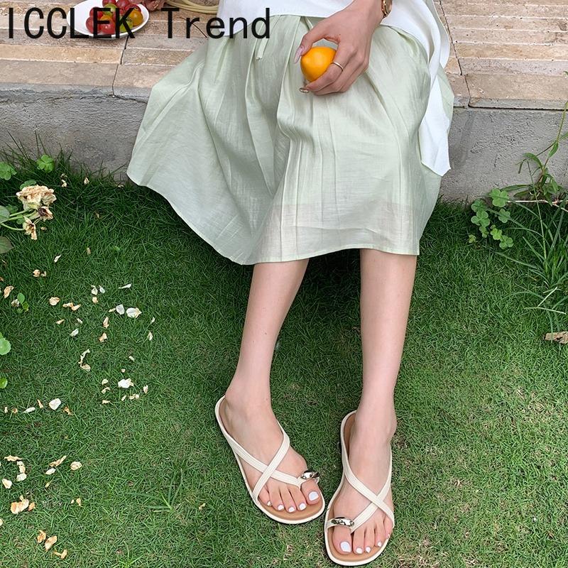 Summer Clip Toe Women's Gladiator Slippers Fashion Ladies Outdoor Concise Beach Vacation Slide Flip Flop