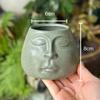 Ceramic Flowerpot Abstract Face Flower Vase Desktop Porcelain Basin Ashtray Plant Accessories Home Decoration Accessories