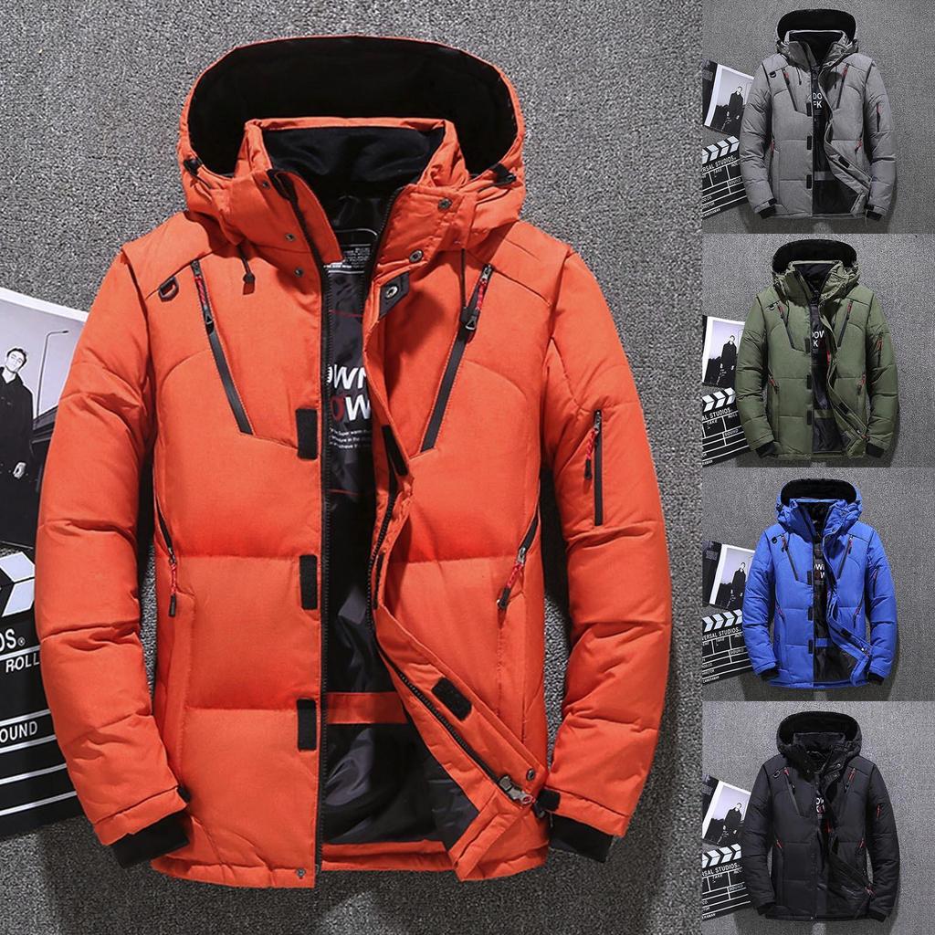 Men's  And Winter New Fashion Contrast Color Loose Casual Jacket