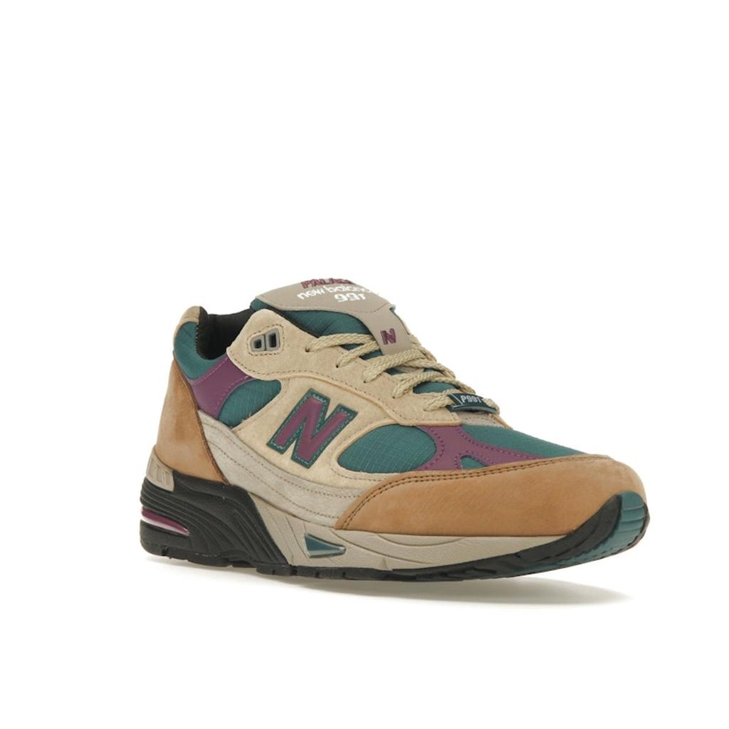 New Balance Palace X 991 Made In England Taos Taupe Grape Men Sneakers Teal Black Grape-Juice M991PAL