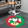1 Stück Mario Pilz Icon Büro Runder Teppich, Indoor-Matte Geeignet für Büro, Unter Bürostühlen Schlafzimmer Wohnzimmer Heimdekoration, Raumdeko