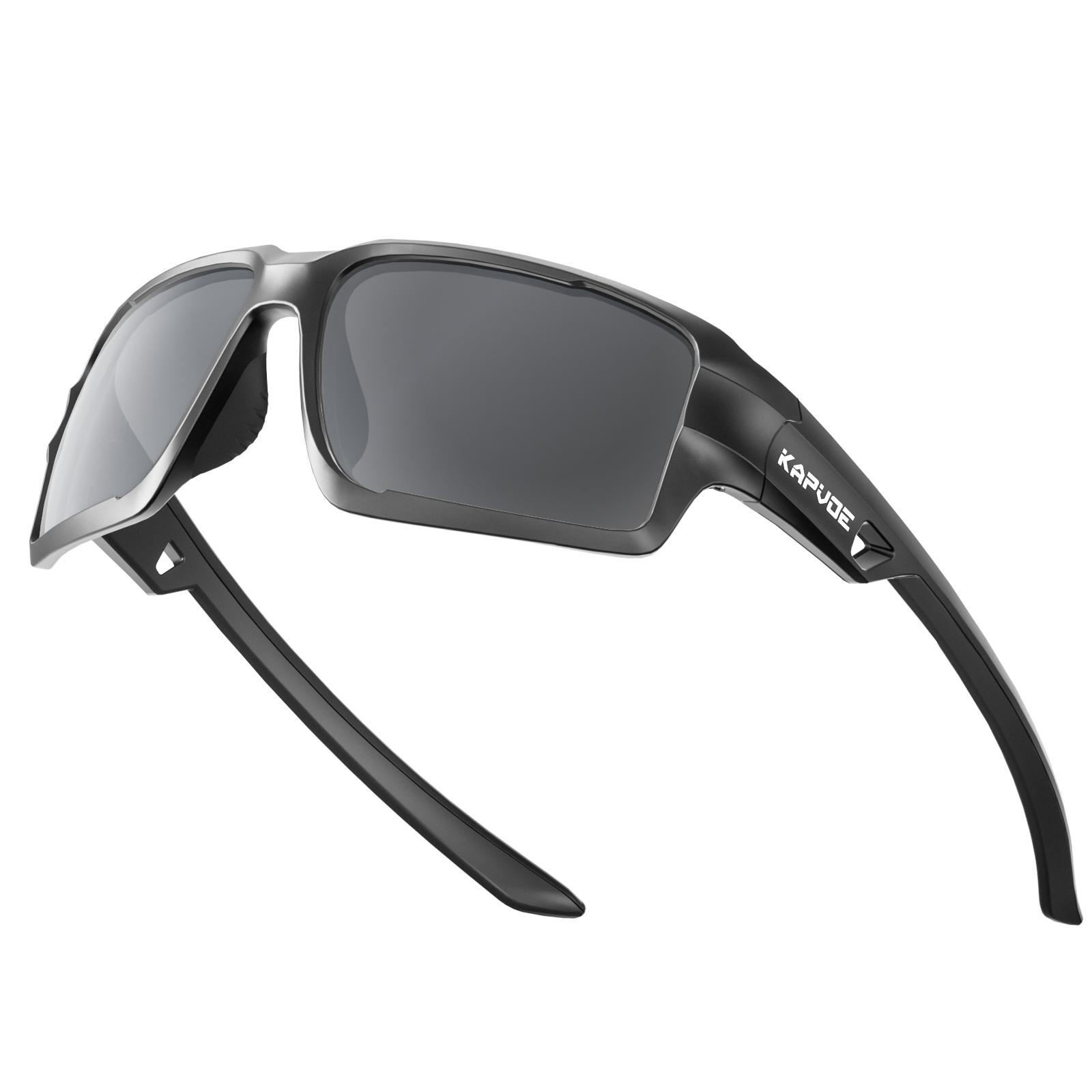 Kapvoe Polarized Riding Eyewear Hiking Goggles Men Women Sports Cycling Eyewear Driving Sunglasses UV400 Protection Glasses