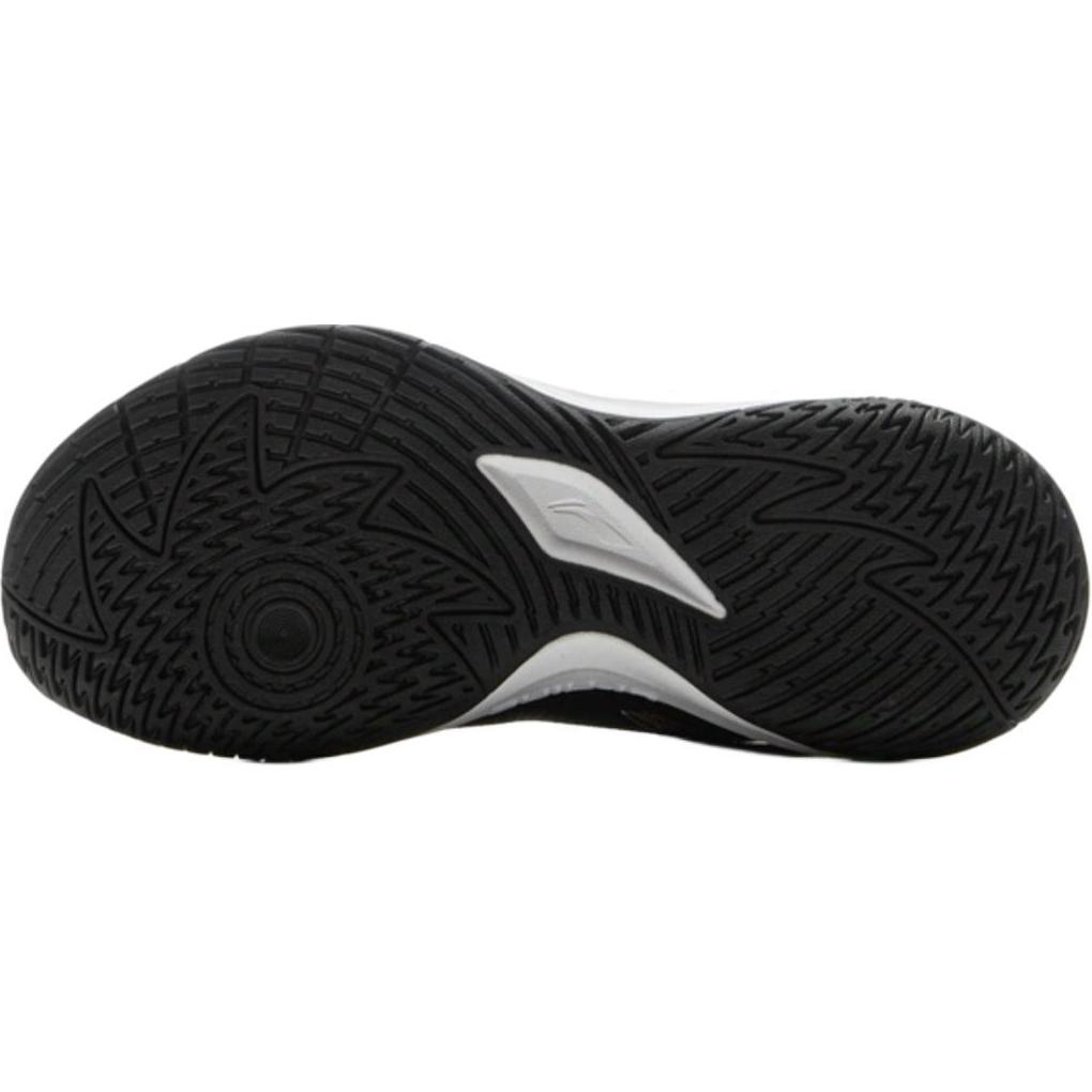 Li Ning Kids Basketball Long Fist Comfortable Soft Non-Slip Wear-Resistant Low-Top Basketball Shoes Men basketball shoes Black White YKBV018-7