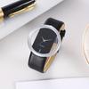 Women's Watch Bracelet Set Fashion Hollow Dial Leather Band Quartz Watches(Without Box)
