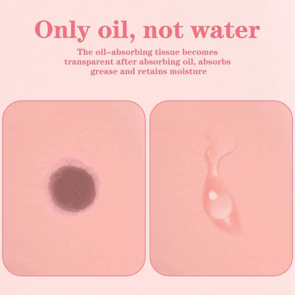 Green Tea Infused Premium Oil Blotting Sheets - 100 Pcs Thick Facial Blotting Papers for Oily Skin, Acne Control -  for Women and Men