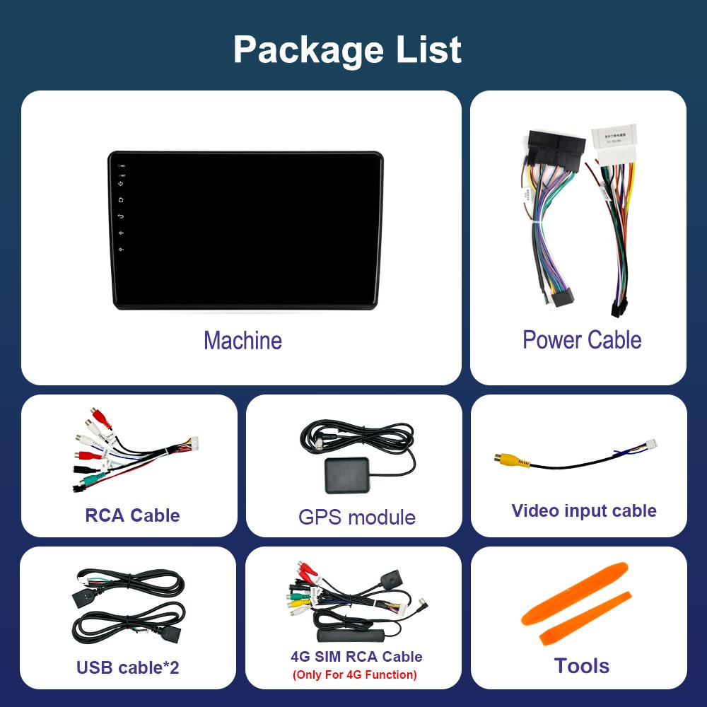 Car Video Multimedia Player Bluetooth Carplay for Hyundai Elantra 3 2003 - 2010 WiFi Android OS GPS Navi 2.5D Screen Auto Tools