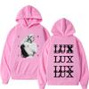 Singer Lux Rosalia Fashion Print Hoodie Men Women Harajuku Fleece Pullover Long-sleeved Loose Sportswear